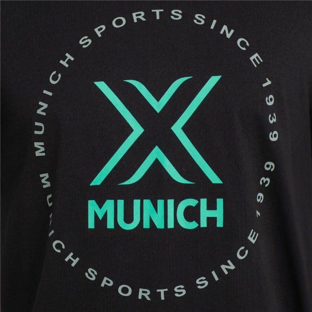 Maillot de Corps de Sport à Manches Coupe Munich Noir