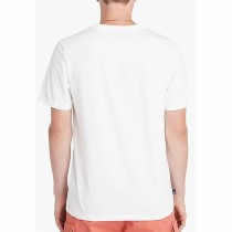 Herren Kurzarm-T-Shirt Timberland Stack Logo Weiß