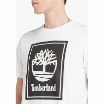 Herren Kurzarm-T-Shirt Timberland Stack Logo Weiß