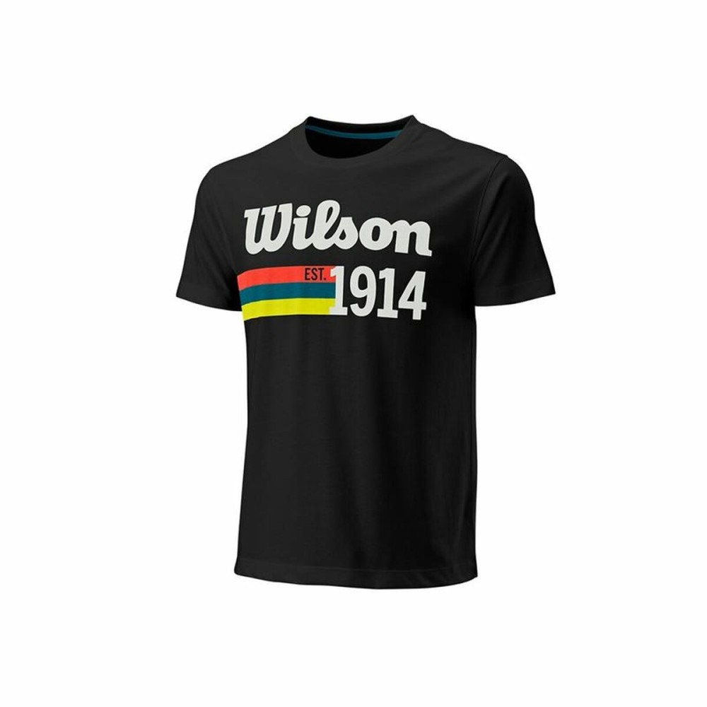 Men’s Short Sleeve T-Shirt Wilson Wilson Script 14 Black