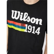 Men’s Short Sleeve T-Shirt Wilson Wilson Script 14 Black