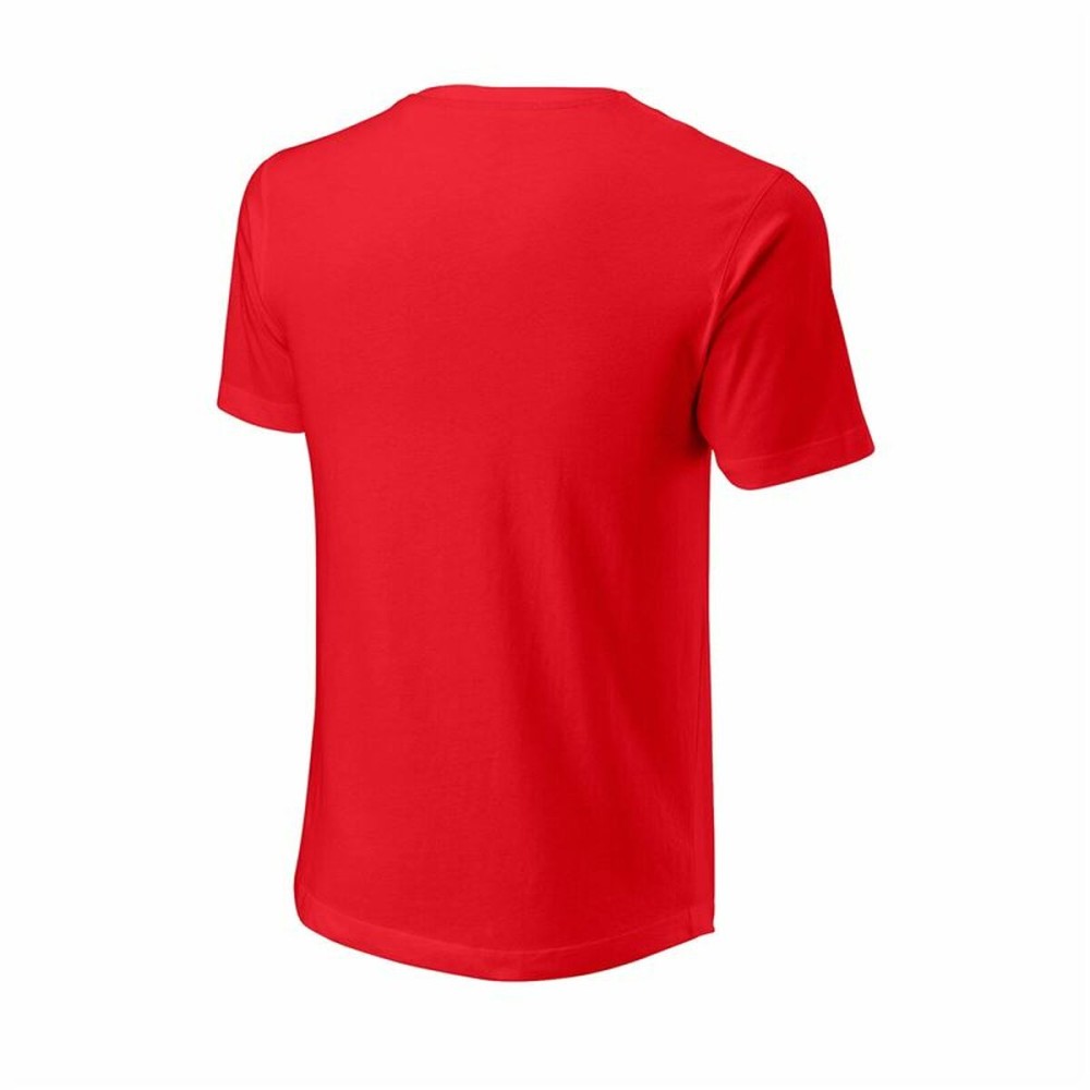 Herren Kurzarm-T-Shirt Wilson Rot