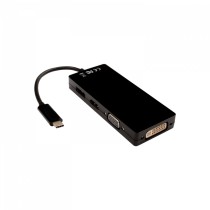 Hub USB V7 V7UC-DPHDVGADVI-BLK Noir