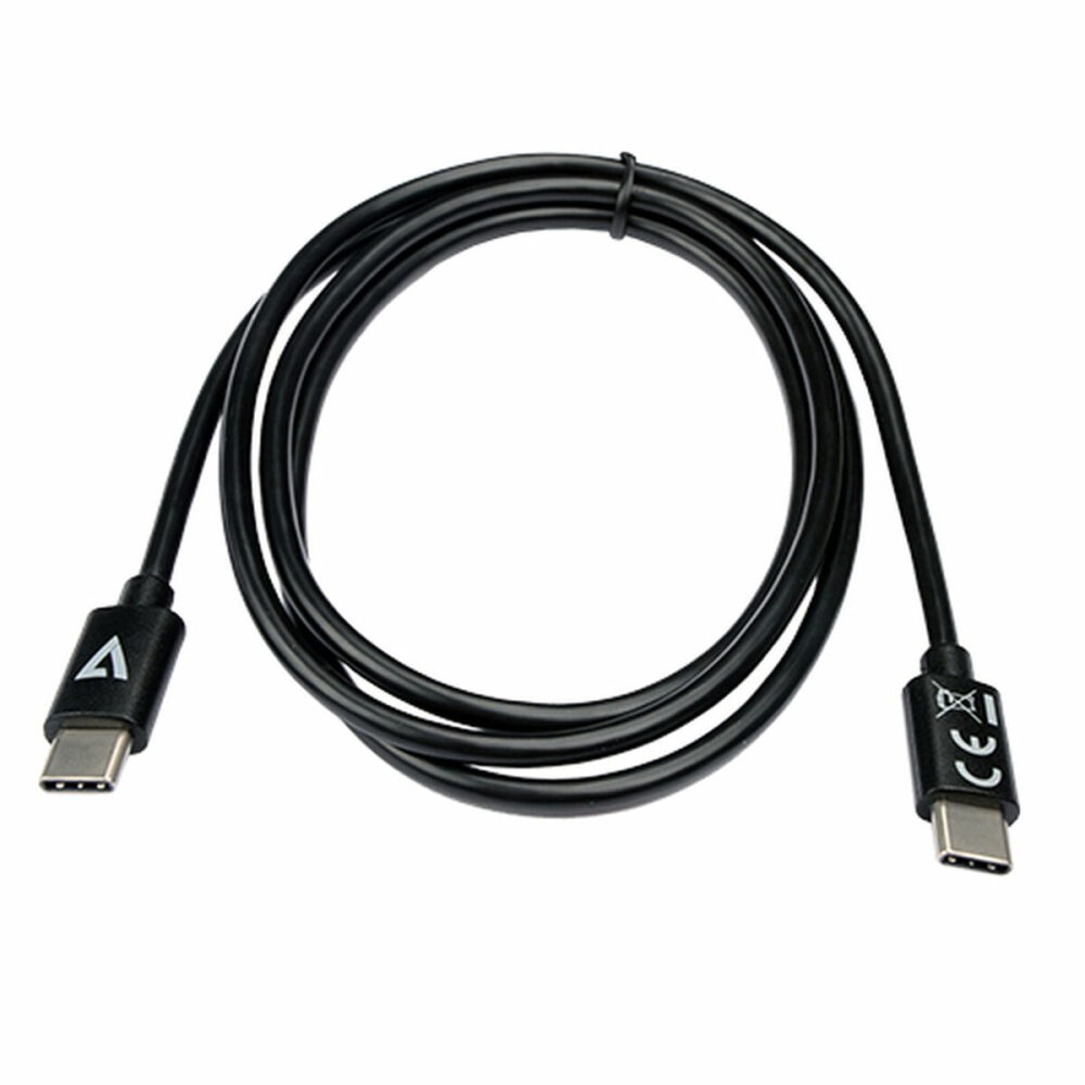 Câble USB-C V7 V7USB2C-1M Noir 1 m (1 Unité)