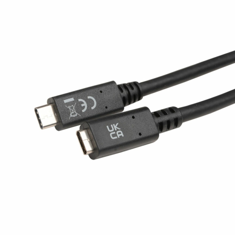 USB-C Cable V7 9743695000 Black 2 m