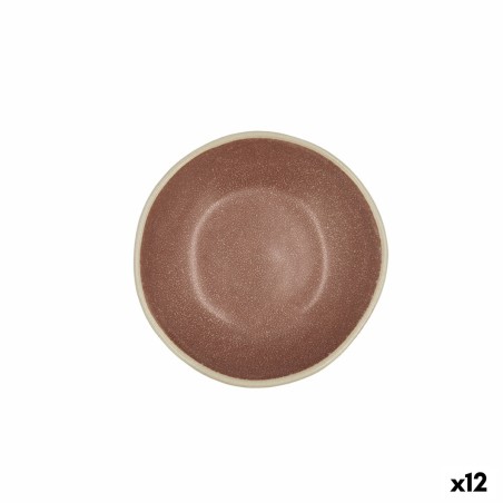 Bol Bidasoa Gio Céramique Marron 12 x 3 cm (12 Unités)