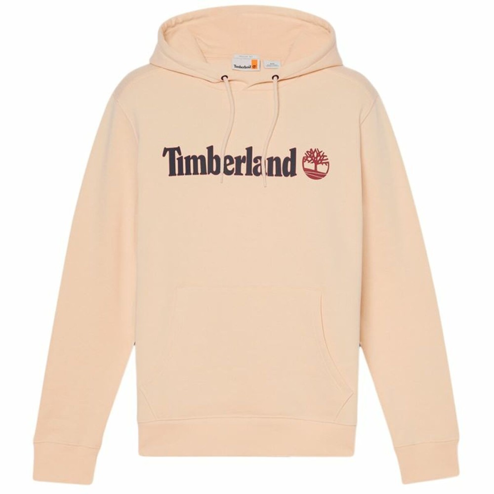 Men’s Hoodie Timberland Kennebec River Linear Logo Beige