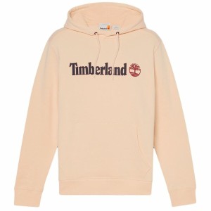 Herren Sweater mit Kapuze Timberland Kennebec River Linear Logo Beige