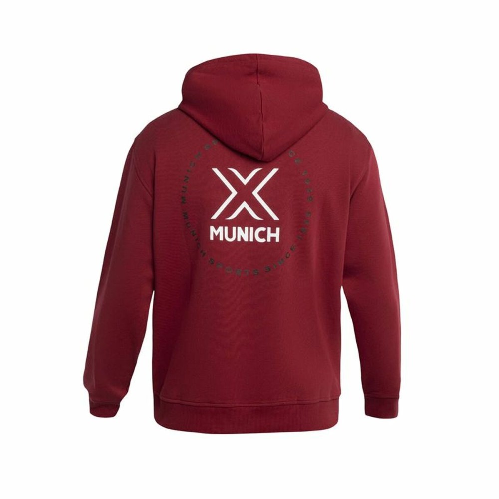 Sweat à capuche homme Munich Breaker Rouge carmin