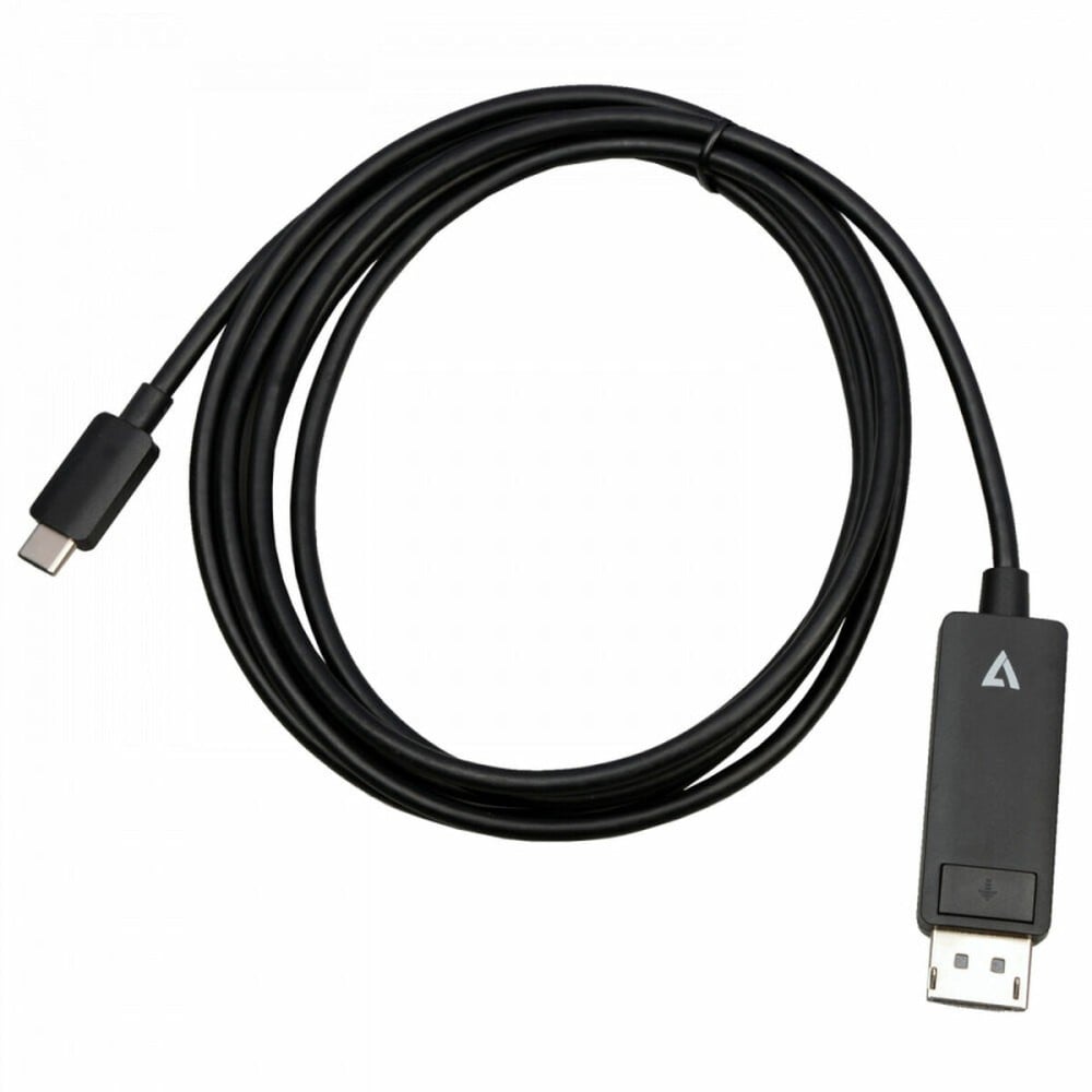 Adaptateur USB-C vers DisplayPort V7 V7USBCDP14-2M Noir 2 m 8K Ultra HD