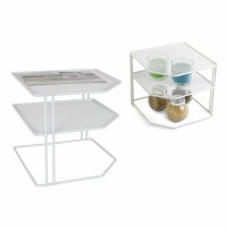 Etagère Confortime Blanc Métal 23 x 23 x 20 cm Organisateur (8 Unités)