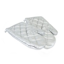 Backofenhandschuh Quttin Silberfarben 25 x 16 x 24 cm Satz 2 Stücke (24 Stück)
