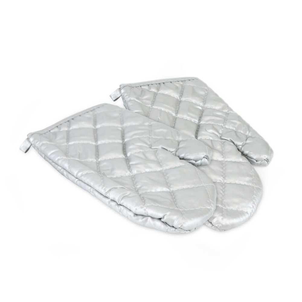Backofenhandschuh Quttin Silberfarben 25 x 16 x 24 cm Satz 2 Stücke (24 Stück)