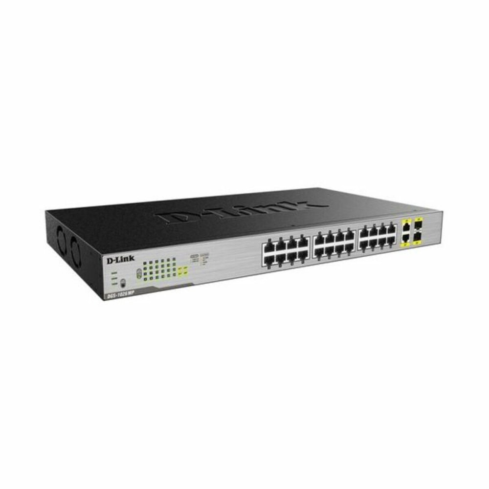 Schalter für das Netz mit Schaltschrank D-Link DGS-1026MP           24 x PoE 2 x SFP