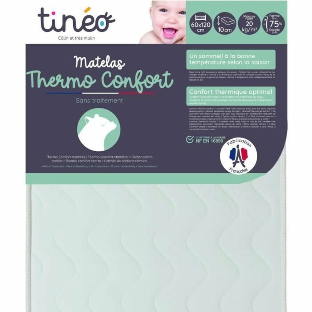 Cot mattress Tineo Thermo comfort 120 x 60 x 10 cm