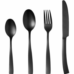 Cutlery Arthur Martin AM5136 Black Stainless steel 24 Pieces