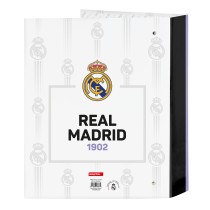 Ringbuch Real Madrid C.F. Schwarz Weiß A4 (27 x 33 x 6 cm)