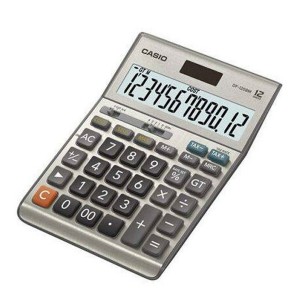 Calculatrice Casio DF-120BM Gris Plastique