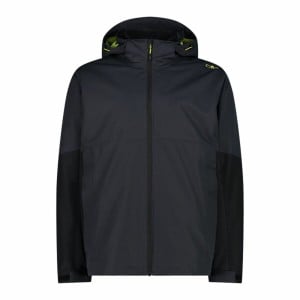 Men's Sports Jacket Campagnolo Zip Detachable Inner Black