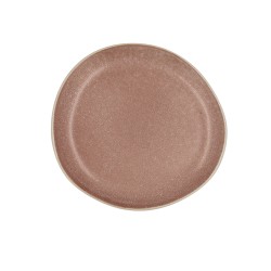 Assiette plate Bidasoa Gio Irrégulier 20 cm Céramique Marron (6 Unités)