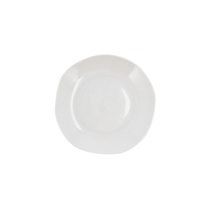 Deep Plate Ariane Earth Ceramic White 23 cm (6 Units)