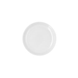 Flat plate Ariane Artisan Ceramic White Ø 21 cm (12 Units)