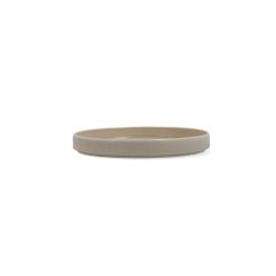 Assiette plate Ariane Porous Céramique Beige Ø 21 cm (4 Unités)