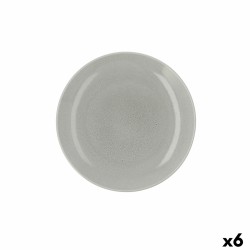 Flat plate Ariane Porous Ceramic Green Ø 27 cm (6 Units)