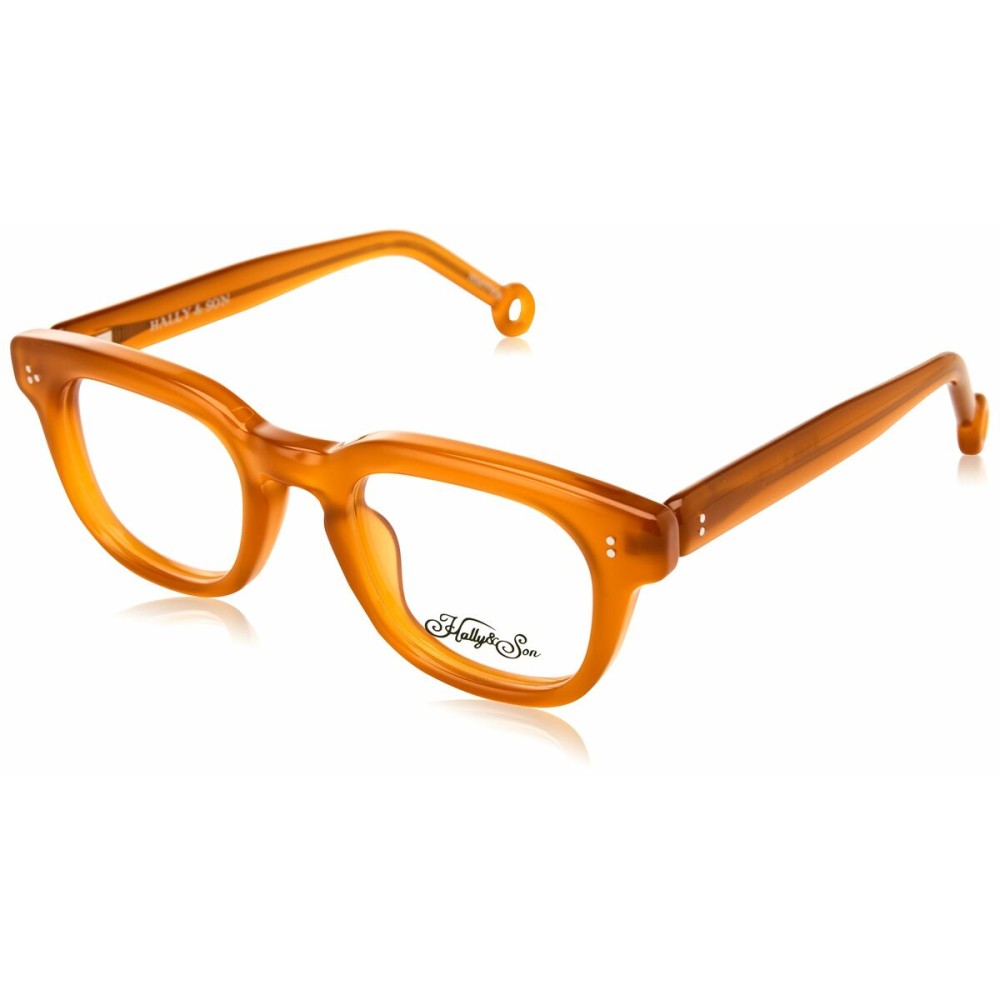 Unisex' Spectacle frame Hally & Son HS877V04 Yellow