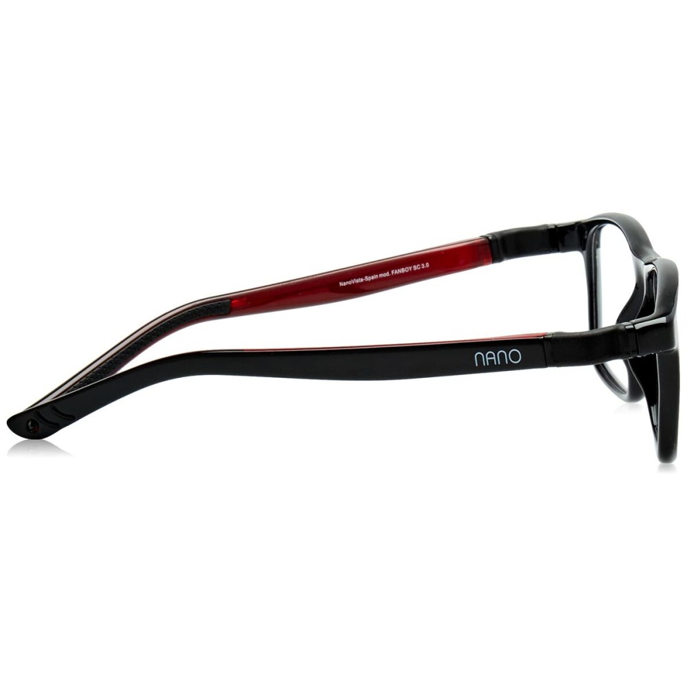 Monture de Lunettes Unisexe Nanovista NAO3171152SC Noir Rouge