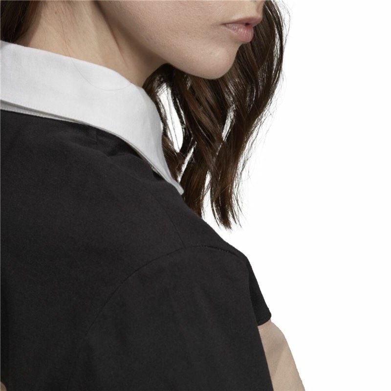 Women’s Short Sleeve Polo Shirt Adidas Originals Cropped Lady Black