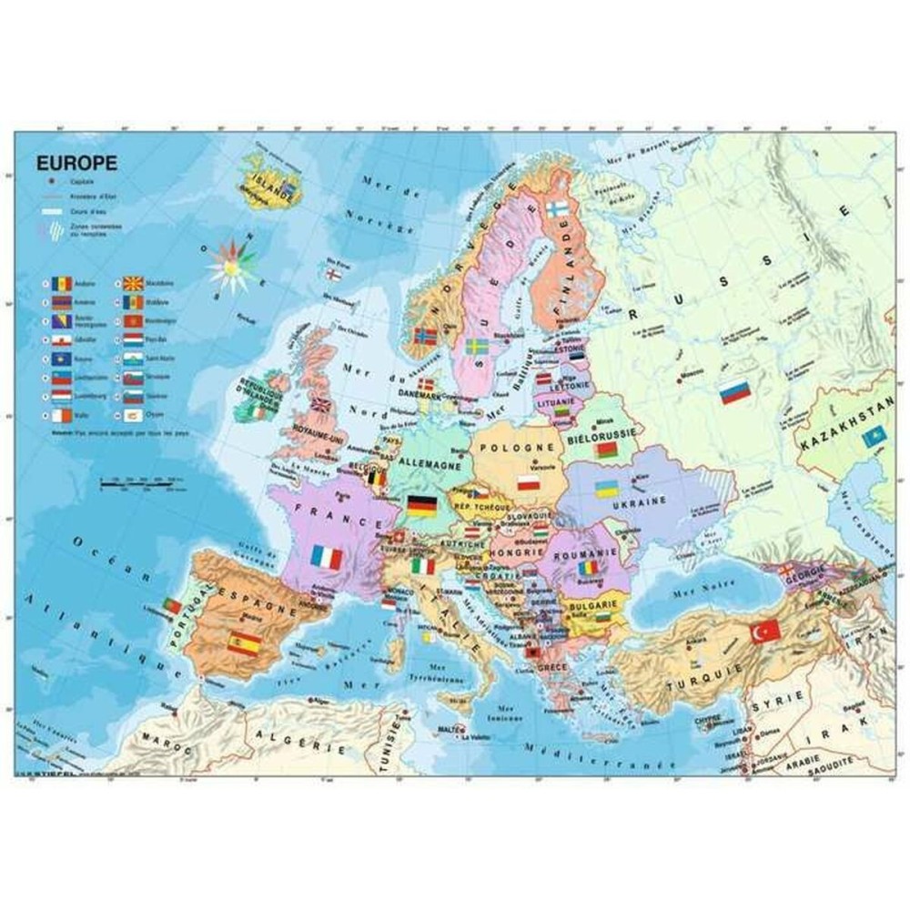 Puzzle Ravensburger Carte d'Europe