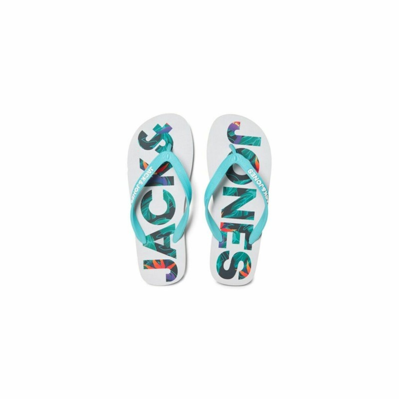 Tongs pour Homme Jack & Jones FWLOGO PALM PRINT 12230642 Gris