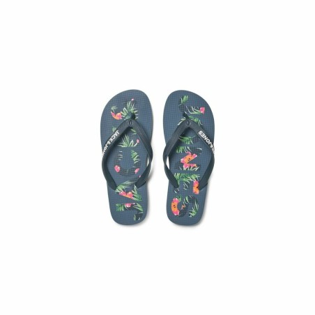 Flip Flops für Männer Jack & Jones FWLOGO PALM PRINT 12230642 Marineblau