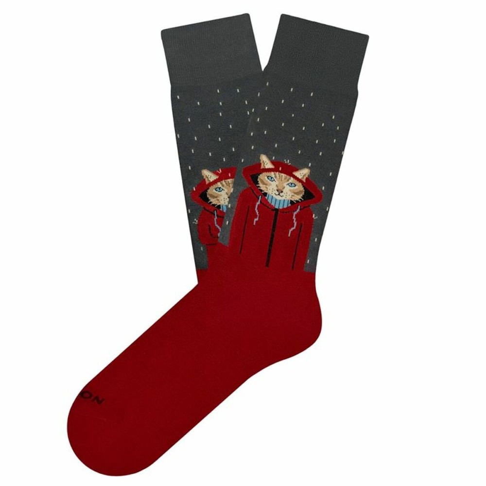 Sports Socks Jimmy Lion Raining Cat Brown