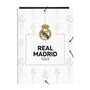 Dossier Real Madrid C.F. Noir Blanc A4 (26 x 33.5 x 2.5 cm)