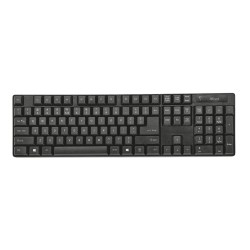 clavier et souris Trust Qoby Noir QWERTY 4 Pièces