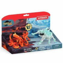 Dolls House Accessories Schleich Lava Octopus vs Ice Bug Duo