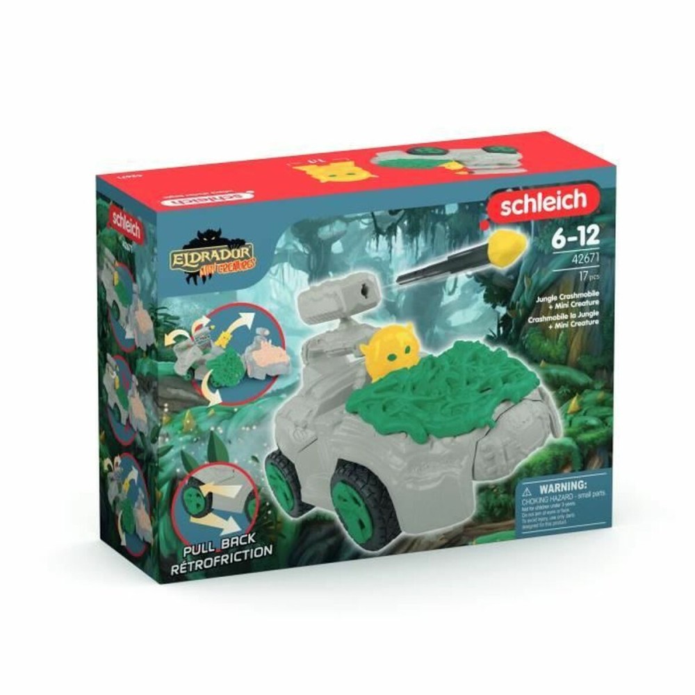 Playset Schleich Jungle Crashmobile with Mini Creature