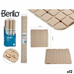 Rutschfeste Duschmatte Berilo AR1910103 Beige PVC 0,03 x 50 x 50 cm (12 Stück)