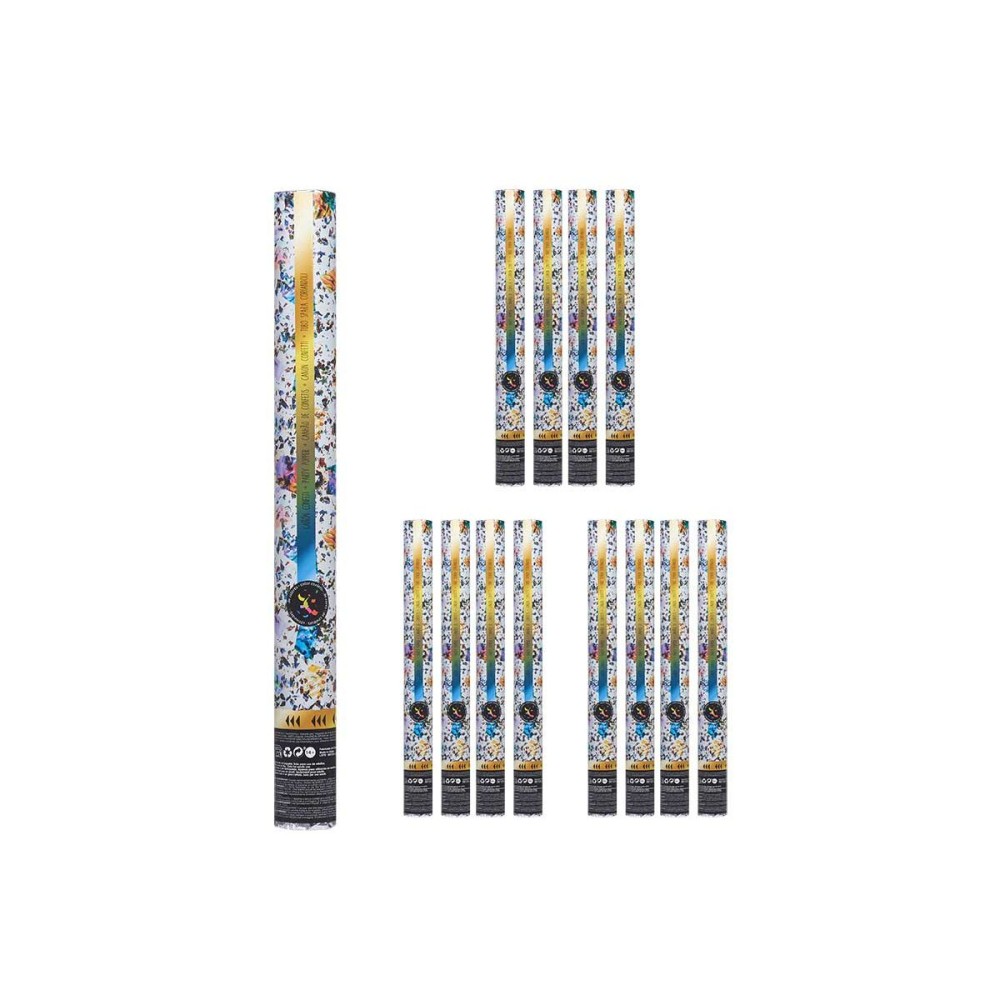 Confetti cannon NAVI-AR-482 Multicolour Paper Cardboard Plastic 5 x 78,5 x 5 cm (12 Units)
