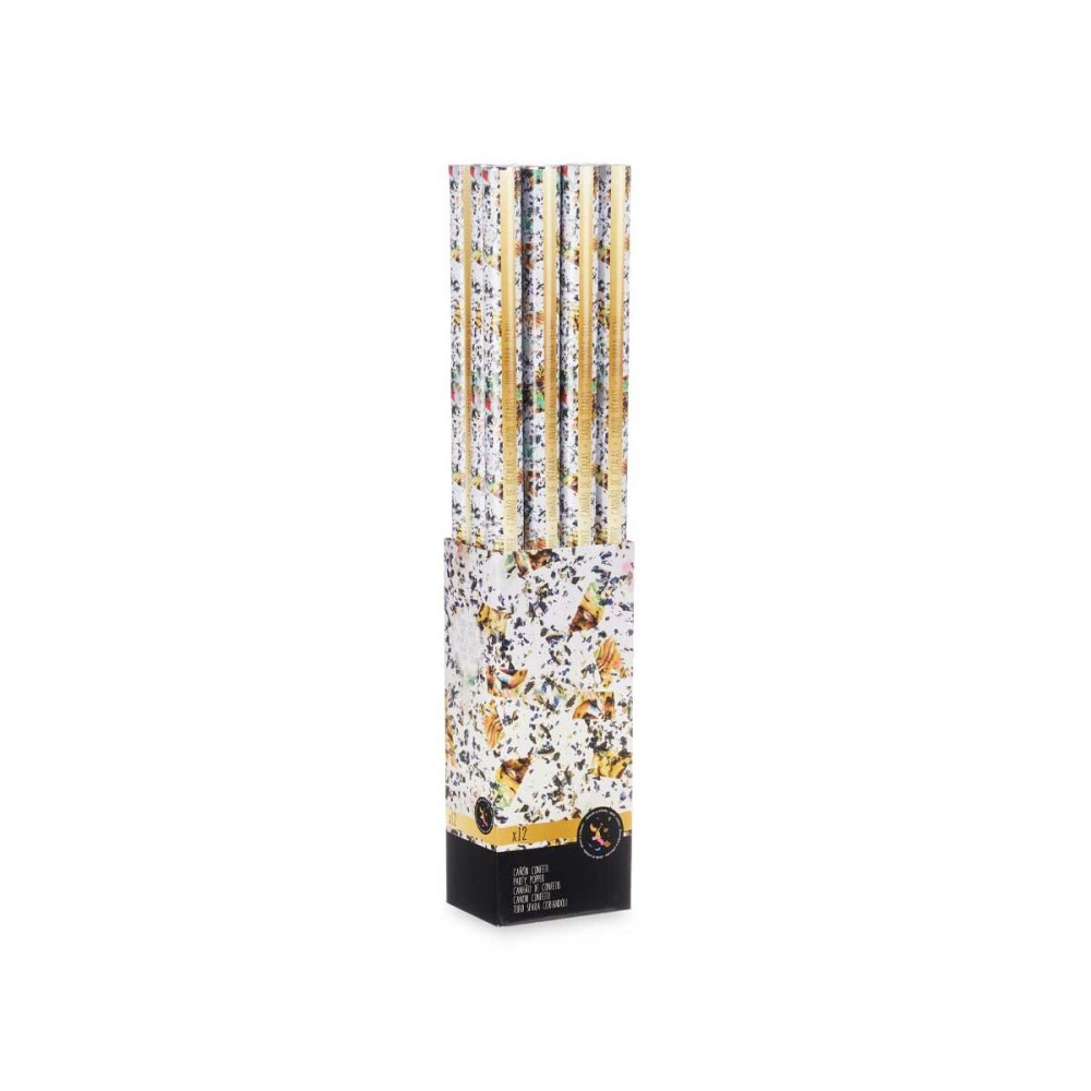 Confetti cannon 9901-100 Multicolour Paper Cardboard Plastic 5 x 99 x 5 cm (12 Units)