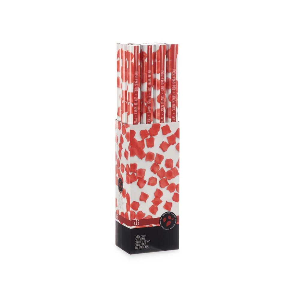 Canon à confettis 9119-80 Rouge Papier Carton Plastique 5 x 79 x 5 cm (12 Unités)