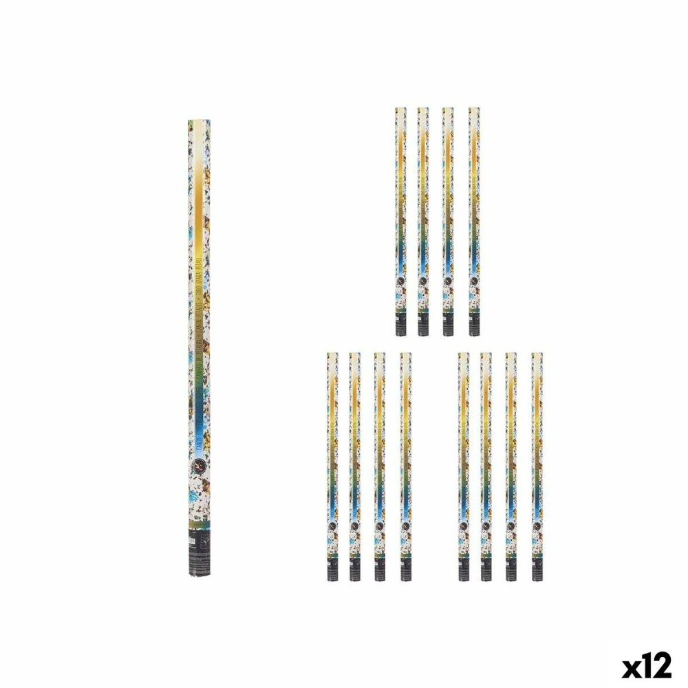 Confetti cannon NAVI-AR-483 Multicolour Paper Cardboard Plastic 5 x 98,5 x 5 cm (12 Units)