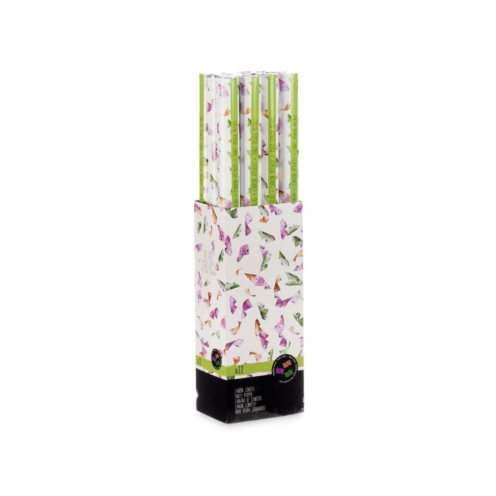 Confetti cannon 9506-80 Multicolour Paper Cardboard 5 x 78,5 x 5 cm (12 Units)