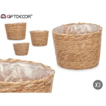 Lot de paniers GiftDecor LR23239 Naturel alfa (6 Unités)