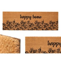 Fußmatte GiftDecor Happy home natürlich PVC Kokosnuss Faser 120 x 1 x 40 cm (6 Stück)