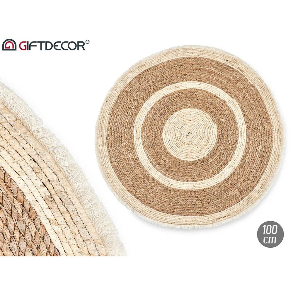 Carpet GiftDecor 94282 Natural Esparto grass 100 x 2 x 100 cm (4 Units)