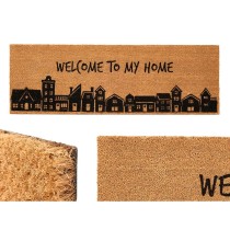 Doormat GiftDecor My home Natural PVC Coconut Fibre 120 x 1 x 40 cm (6 Units)