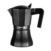 Italienische Kaffeemaschine Fagor Schwarz Aluminium